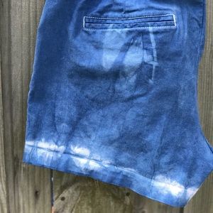 Shibori boho short hand dyed in natural indigo ⭐️